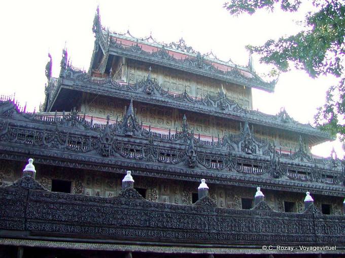 The Schwenandaw Monastery (Shwe-Kyaung-pyi in Burmese), Mandalay - Myanmar (Burma)