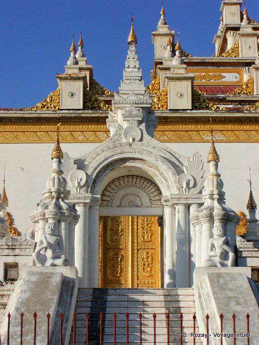 The Kuthodaw temple exterior architecture, Mandalay - Myanmar (Burma)