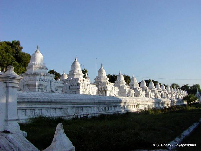 Some of the 769 stupas ledger Kuthodaw, Mandalay - Myanmar (Burma)
