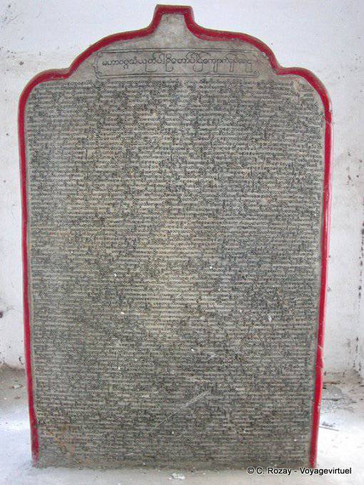 Kuthodaw, the Buddhist Pali canon stele or Tipitaka, Mandalay - Myanmar (Burma)