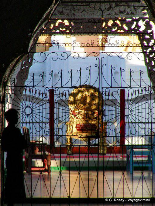 Kuthodaw Pagoda, the royal throne, Mandalay - Myanmar (Burma)