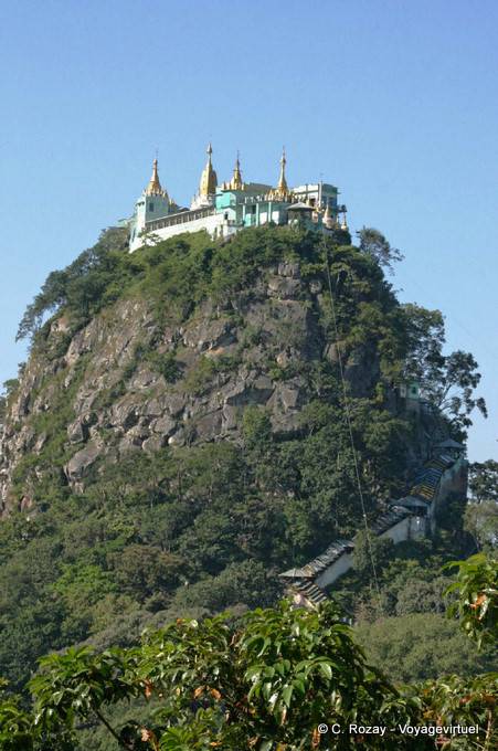 Monastery at the top of Taung Kalat, Mount Popa - Myanmar (Burma)