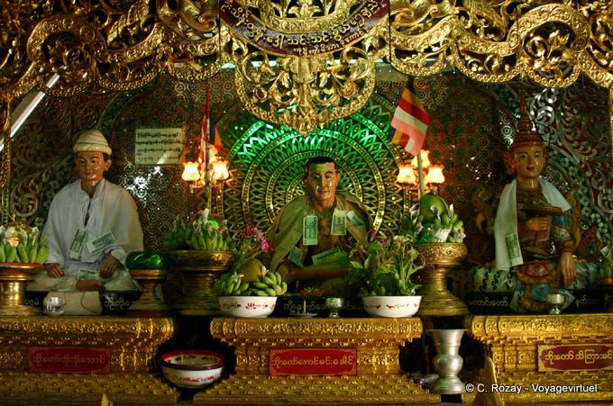 Popa Taung Kalat The sanctuary is home to 37 Mahagiri Nats - Myanmar (Burma)