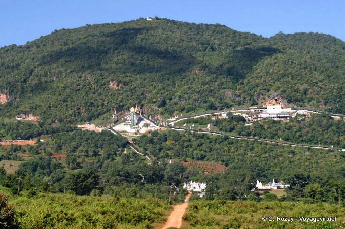 Overview of the site of the caves of Pindaya - Myanmar (Burma)