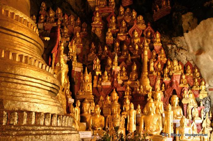 There are 8,000 Buddhas in the caves of Pindaya, Taunggyi - Myanmar (Burma)