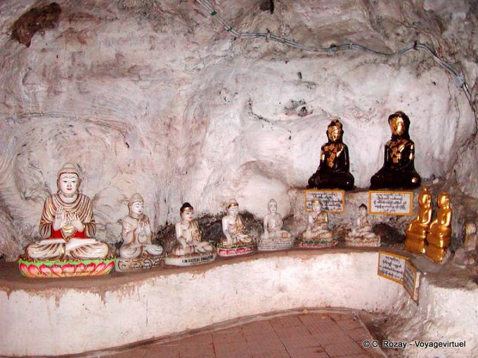 Buddhas of various origins and materials, Pindaya caves - Myanmar (Burma)