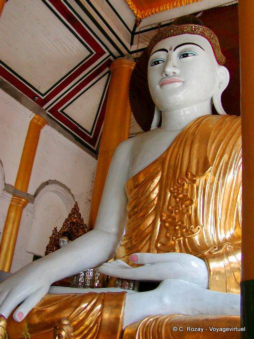 The Hall of the Great Prosperity, Giant Buddha, Shwedagon, Yangon - Myanmar (Burma)
