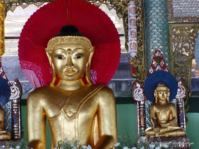 Buddha Red Halo, Sule Pagoda, Rangoon - Myanmar (Burma)