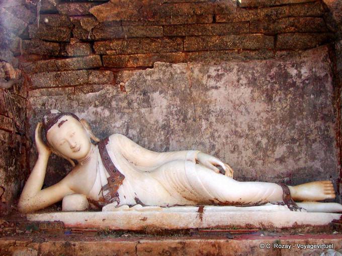 Buddha lying marble Sankar (Sagar) - Myanmar (Burma)
