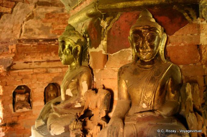 Inside an ancient pagoda, archaeological site of Sankar - Myanmar (Burma)