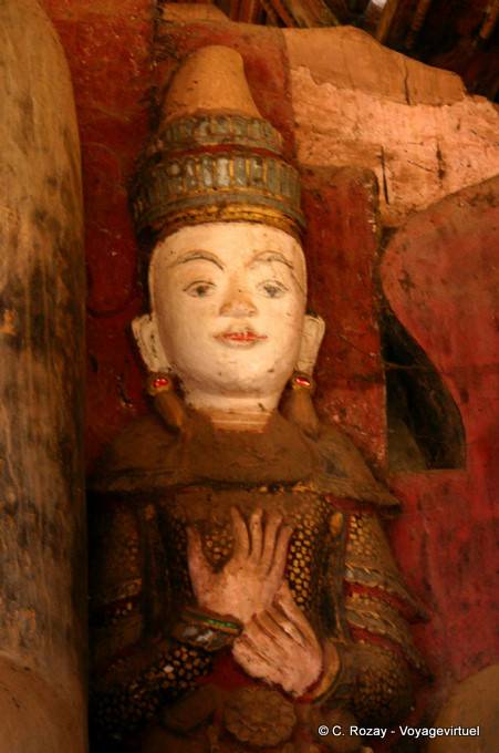 Antiquity within a sanctuary of Lake Sanka, Sagar - Myanmar (Burma)