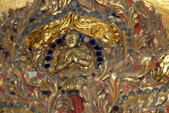 Decorative detail in the Phaung Daw Oo Pagoda, Inle - Myanmar (Burma)