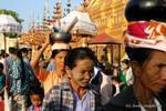 The port offerings, Shwezigon Pagoda, Bagan, Burma.