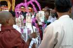 Tickets Buddhist offering Bagan, Burma.