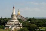 Overview temples, Ananda, Bagan, Burma.