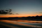 Ripple color evening on Lake Inle, Burma.