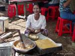 Dessert tofu on the market, Inle Lake, Burma.