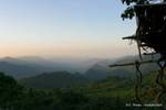 View of the misty mountains, Kalaw area, Burma.