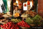 Nice presentation of a small vegetable market vendor in Kalaw, Burma.