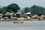 Village of fishermen near Mingun, Mandalay, Burma.