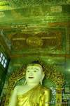 Green Buddha Sun U Ponnya Shin, Sagaing, Burma.
