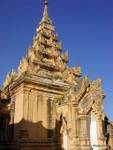 View of the carved Maha Aung Mye stupa Bonzan, Mandalay, Burma.