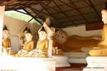 Buddhas seated and reclining Buddha, Shwe U Min Pagoda, Pindaya, Burma.