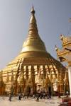 Small temples around the Great Stupa, Shwedagon Pagoda, Rangoon, Burma.