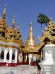 Stupa of Shinsawpu Pagoda (Pagoda of the four monks), Shwedagon, Yangon, Burma.