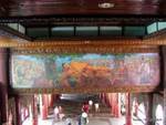 Mural painted in an input row Shwedagon Pagoda, Yangon, Burma.