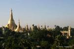 View from our hotel in Yangon, Shwedagon Pagoda, Yangon, Burma.