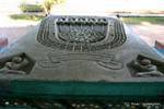 Buddha foot print, Kaba Aye Pagoda, Yangon, Burma.