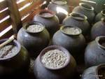 Distillation before rice fermentation on the shores of Lake Sankar (Sagar), Burma.