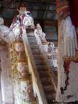 Prayer stairs Takhaung Pagoda (Saga), Burma.