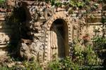 Antique door to the lion, archaeological site of Sankar (Sagar), Burma.