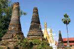 Stupas headless, (Sankar) Sagar, Burma.