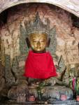 Ancient Buddha in the complex of Takhaung Mwedaw, Sagar, Burma.