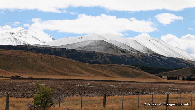 Summer Snow, Mount Cook Road, Canterbury - New Zealand