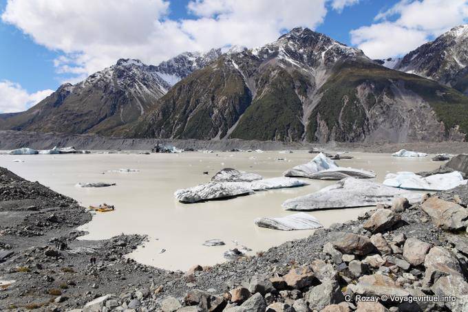 Panorama, Tasman Lake, Canterbury - New Zealand