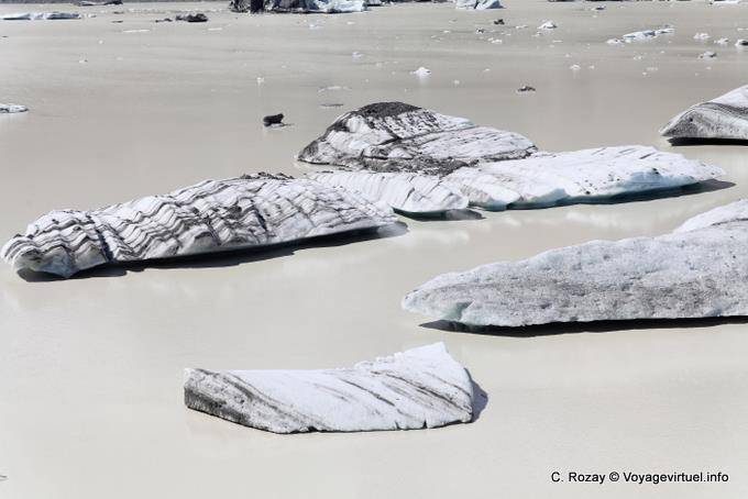 Quake shakes icebergs Tasman Lake, Canterbury - New Zealand