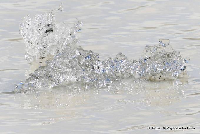 Colors ice, Tasman Lake, Canterbury - New Zealand