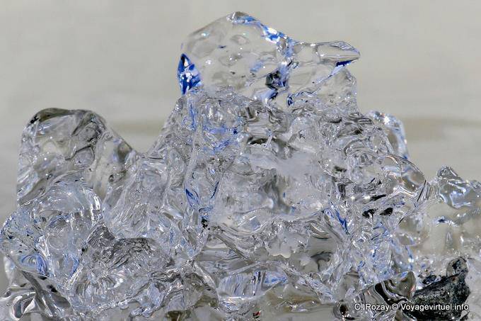Glacial ice, Tasman Lake, Canterbury - New Zealand