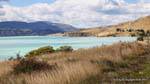 Landscape, Lake Aviemore, Canterbury, New Zealand.