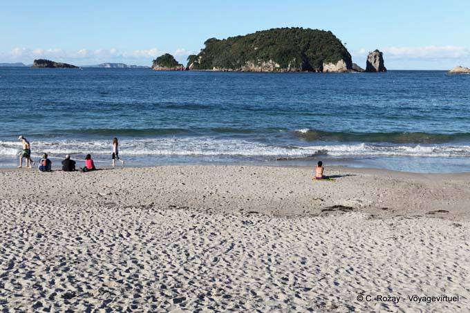 On the beach, Coromandel Hahei - New Zealand