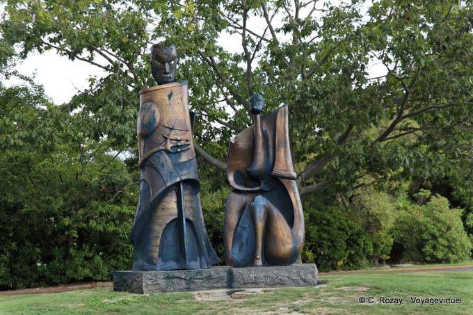 Sculpture, Government Gardens, Rotorua - New Zealand