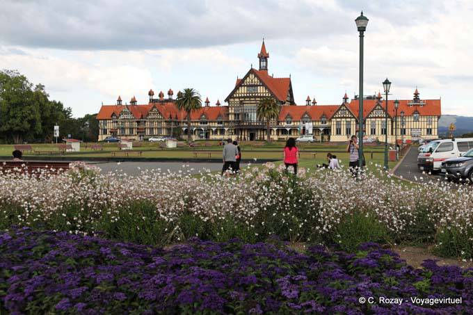 Panorama floral, Rotorua Museum - New Zealand