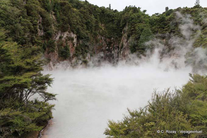 Lake Inferno Crater, Waimangu Volcanic Valley, Rotorua - New Zealand