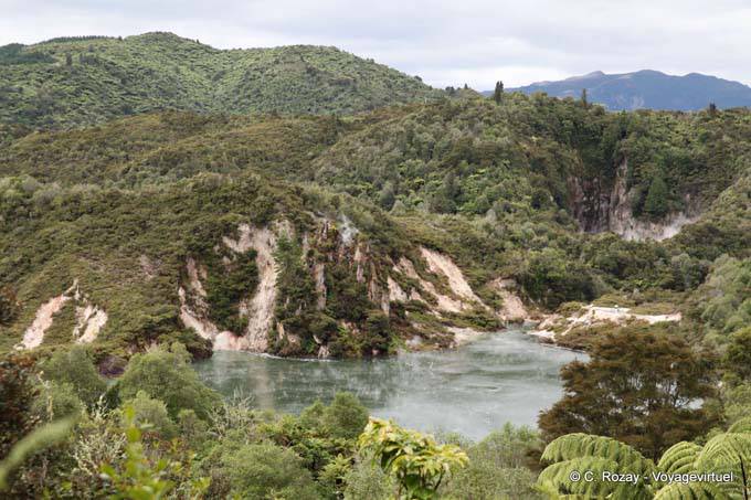 Frying Pan Lake, Waimangu Volcanic Valley, Rotorua - New Zealand