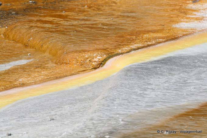 Colors of Te Ope Whakarewarewatanga O Te Taua A Wahiao, Whakarewarewa Thermal Village, Rotorua - New Zealand