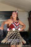 Waiata a ringa, Whakarewarewa Maori show, Rotorua, New Zealand.